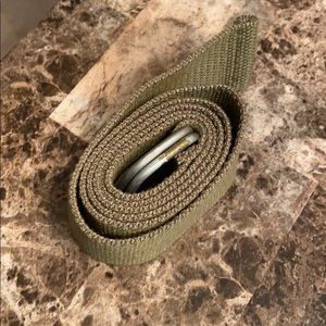 Army green woven belt